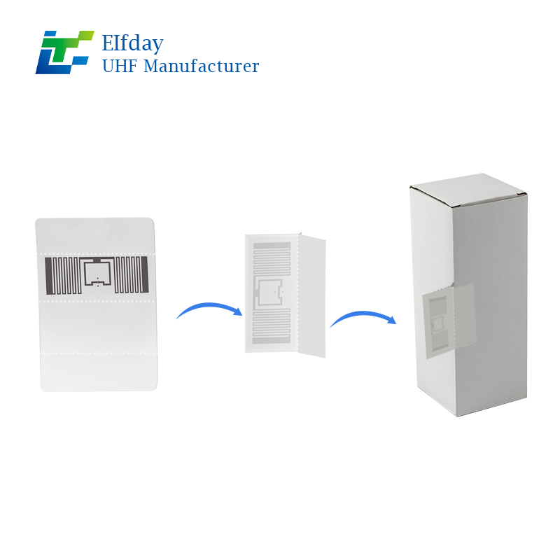 UHF Butterfly Beacon Synthetic paper Sticker KU7 Chip 45*70mm